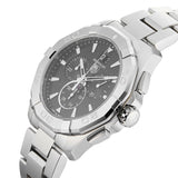  Shop Authentic Tag Heuer Aquaracer Chronograph Black Dial Silver Steel Strap Watch for Men - CAY1110.BA0927 - Luxxuri