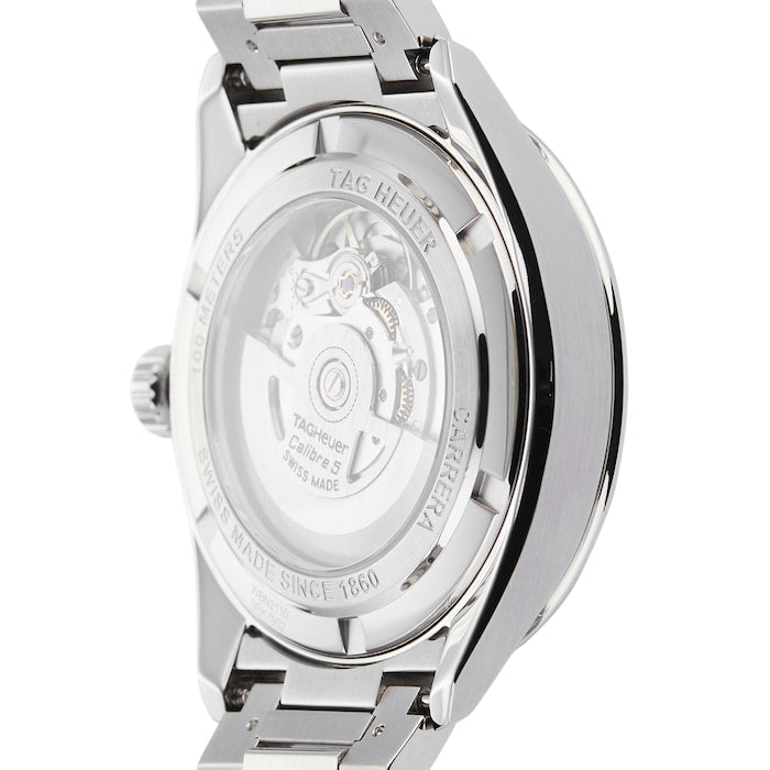  Shop Authentic Tag Heuer Carrera Date Black Dial Silver Steel Strap Watch for Men - WBN2110.BA0639 - Luxxuri