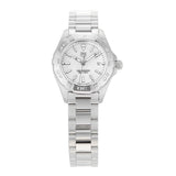  Shop Authentic Tag Heuer Aquaracer Quartz Mother of Pearl White Dial Silver Steel Strap Watch for Women - WBD1411.BA0741 - Luxxuri