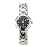  Shop Authentic Tag Heuer Link Quartz Diamonds Black Dial Silver Steel Strap Watch for Women - WAT1410.BA0954 - Luxxuri