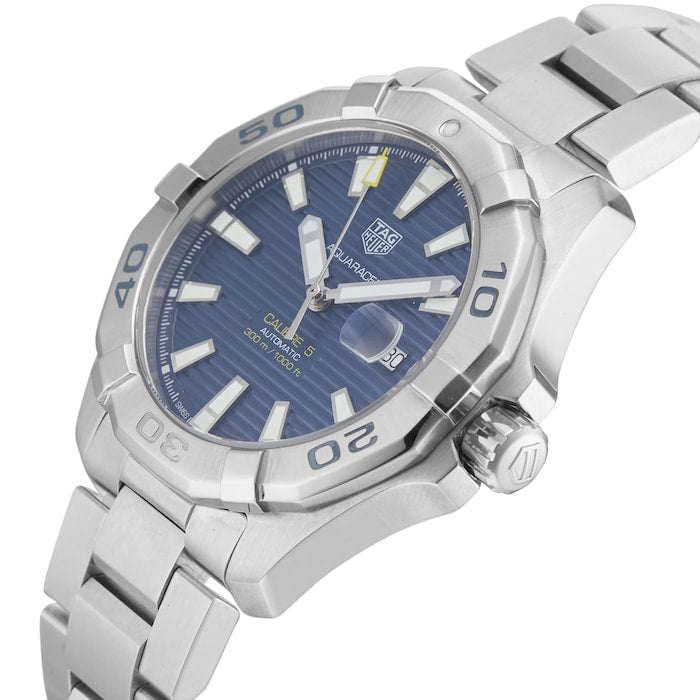  Shop Authentic Tag Heuer Aquaracer Blue Dial Watch for Men - WAY2012.BA0927 - Luxxuri