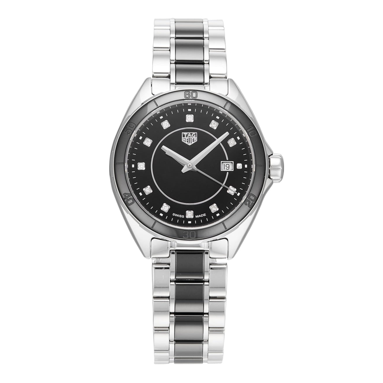  Shop Authentic Tag Heuer Formula 1 Diamonds Black Dial Two Tone Steel Strap Watch for Women - WBJ141AB.BA0973 - Luxxuri