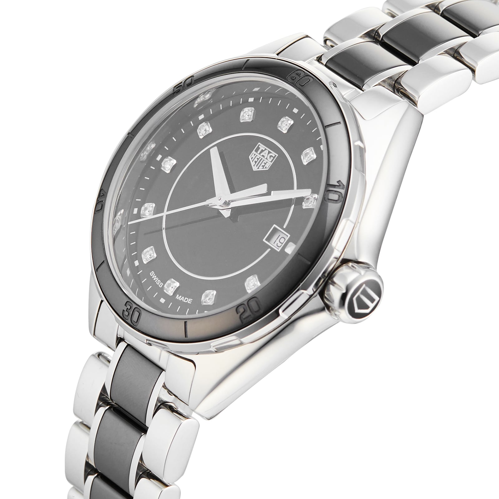  Shop Authentic Tag Heuer Formula 1 Diamonds Black Dial Two Tone Steel Strap Watch for Women - WBJ141AB.BA0973 - Luxxuri