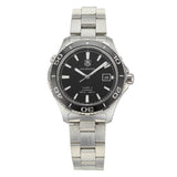  Shop Authentic Tag Heuer Aquaracer Caliber 5 Automatic Black Dial Silver Steel Strap Watch for Men - WAK2110.BA0830 - Luxxuri