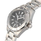  Shop Authentic Tag Heuer Aquaracer Quartz Black Dial Silver Steel Strap Watch for Women - WBD1410.BA0741 - Luxxuri