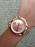 Shop Authentic Michael Kors Bradshaw Rose Gold Dial Rose Gold Steel Strap Watch for Women - MK5503 - Luxxuri