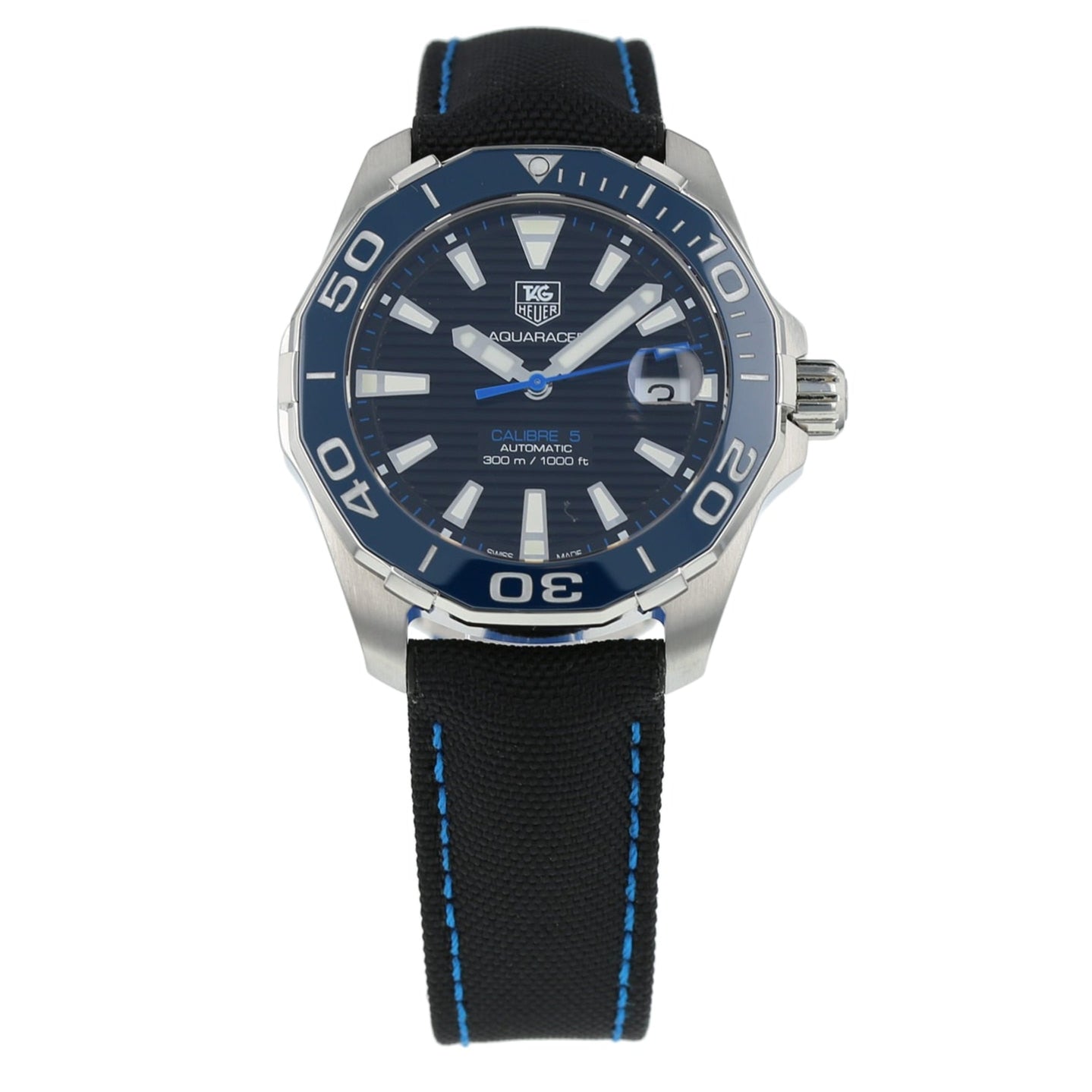  Shop Authentic Tag Heuer Aquaracer Blue Dial Watch for Men - WAY211B.FC6363 - Luxxuri