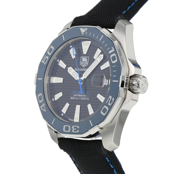  Shop Authentic Tag Heuer Aquaracer Blue Dial Watch for Men - WAY211B.FC6363 - Luxxuri