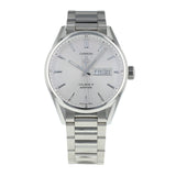 Shop Authentic Tag Heuer Carrera Calibre 5 Automatic White Dial Silver Steel Strap Watch for Men - WAR201B.BA0723 - Luxxuri