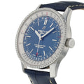  Shop Authentic Breitling Navitimer Automatic 38mm Blue Dial Blue Leather Strap Mens Watch - A17325211C1P1 - Luxxuri
