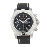  Shop Authentic Breitling Avenger Chronograph 45mm Black Dial Black Leather Strap Watch for Men - A13317101B1X1 - Luxxuri