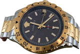  Shop Authentic Versace Hellenyium GMT Black Dial Two Tone Steel Strap Watch for Men - V11040015 - Luxxuri