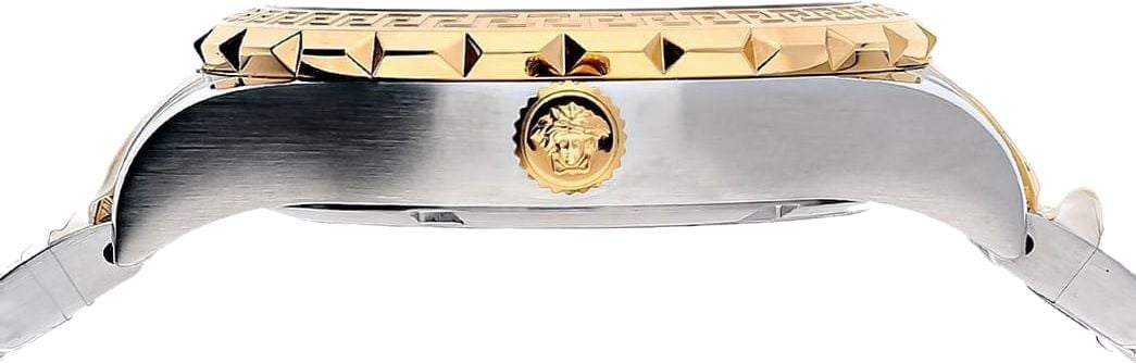  Shop Authentic Versace Hellenyium Brown Dial Two Tone Steel Strap Watch for Women - V12040015 - Luxxuri