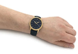  Shop Authentic Fossil The Minimalist 3H Analog Blue Dial Blue Leather Strap Watch for Men - FS5789 - Luxxuri