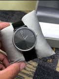  Shop Authentic Calvin Klein Accent Black Dial Black Leather Strap Watch for Women  - K2Y2Y1C3 - Luxxuri