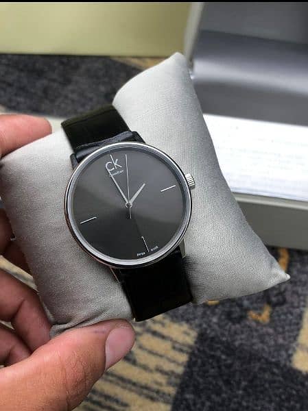  Shop Authentic Calvin Klein Accent Black Dial Black Leather Strap Watch for Women  - K2Y2Y1C3 - Luxxuri