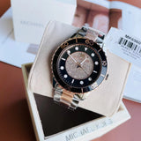  Shop Authentic Michael Kors Runway Quartz Black Dial Two Tone Steel Strap Watch For Women - MK6960 - Luxxuri