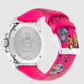  Shop Authentic Gucci Dive Quartz Black Dial Pink Leather Strap Watch For Women - YA136326 - Luxxuri