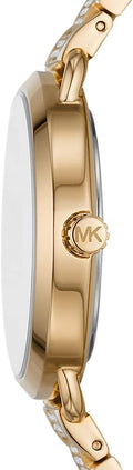  Shop Authentic Michael Kors Portia Three-Hand Crystals Gold Dial Gold Steel Strap Watch for Women - MK4602 - Luxxuri