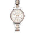 Michael Kors Sofie Chronograph White Dial Two Tone Steel Strap Watch For Women - MK4353