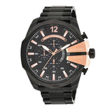  Shop Authentic Diesel Mega Chief Black Dial Black Steel Strap Watch For Men - DZ4309 - Luxxuri