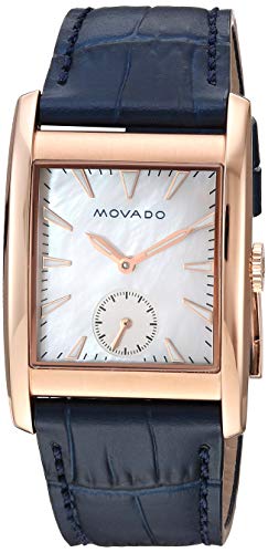 Shop Authentic Movado Heritage Mother of Pearl White Dial Blue Leather Strap Watch For Women - 3650052 - Luxxuri