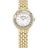  Shop Authentic Swarovski Lovely Crystals White Dial Gold Steel Strap Watch for Women - 5242895 - Luxxuri