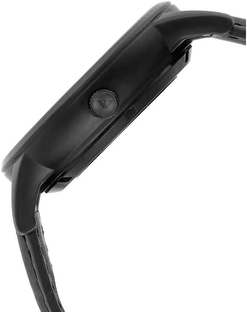  Shop Authentic Emporio Armani Meccanico Automatic Black Dial Black Leather Strap Watch For Men - AR60042 - Luxxuri