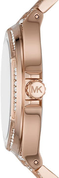  Shop Authentic Michael Kors Lennox Three Hand Crystals Rose Gold Dial Rose Gold Steel Strap Watch For Women - MK6992 - Luxxuri