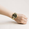  Shop Authentic Michael Kors Parker Diamonds Gold Dial Gold Steel Strap Watch for Women - MK5784 - Luxxuri