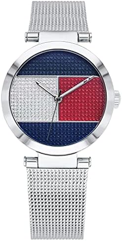  Shop Authentic Tommy Hilfiger Quartz Multicolor Dial Silver Mesh Bracelet Watch For Women - 1781866 - Luxxuri