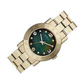  Shop Authentic Marc Jacobs Amy Green Dial Gold Steel Strap Watch for Women - MBM8609 - Luxxuri