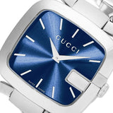 Shop Authentic Gucci G Gucci Blue Dial Silver Steel Strap Watch For Women - YA125405 - Luxxuri