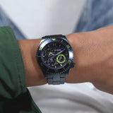  Shop Authentic Guess Axle Multifunction Navy Blue Dial Blue Steel Strap Watch For Men - GW0488G4 - Luxxuri