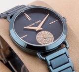  Shop Authentic Michael Kors Portia Blue Dial Blue Stainless Steel Strap Watch for Women - MK3680 - Luxxuri