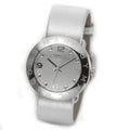  Shop Authentic Marc Jacobs Amy Silver Dial Silver Leather Strap Watch for Women - MBM8626 - Luxxuri