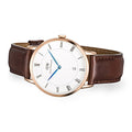  Shop Authentic Daniel Wellington Dapper St Mawes White Dial Brown Leather Strap Watch For Men - DW00100083 - Luxxuri