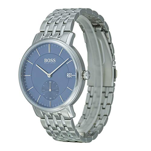  Shop Authentic Hugo Boss Corporal Blue Dial Silver Steel Strap Watch for Men - 1513642 - Luxxuri