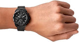  Shop Authentic Fossil Bronson Chronograph Black Dial Black Steel Strap Watch for Men - FS5853 - Luxxuri
