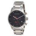  Shop Authentic Calvin Klein City Chronograph Black Dial Silver Steel Strap Watch for Men - K2G27141 - Luxxuri