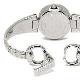  Shop Authentic Gucci Guccissima Quartz Silver Dial Silver Steel Strap Watch For Women - YA134502 - Luxxuri