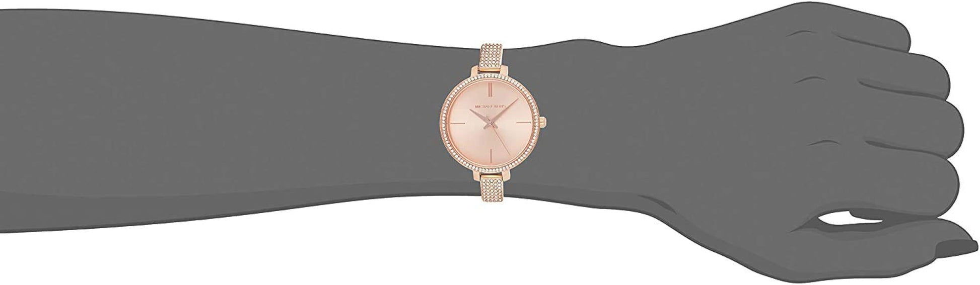  Shop Authentic Michael Kors Jaryn Quartz Rose Gold Dial Rose Gold Steel Strap Watch For Women - MK3785 - Luxxuri