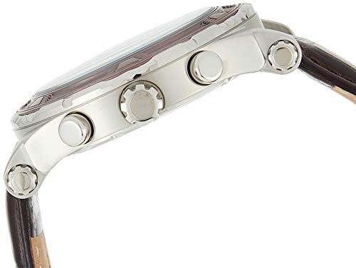  Shop Authentic Guess Pinnacle Chronograph Quartz Blue Dial Brown Leather Strap Watch For Men - W0673G1 - Luxxuri