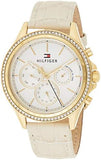  Shop Authentic Tommy Hilfiger Ari Diamonds White Dial Cream Leather Strap Watch for Women - 1781982 - Luxxuri