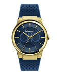  Shop Authentic Salvatore Ferragamo Sapphire Blue Dial Blue Rubber Strap Watch for Men - SFHP00220 - Luxxuri