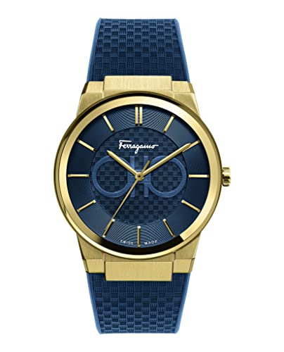  Shop Authentic Salvatore Ferragamo Sapphire Blue Dial Blue Rubber Strap Watch for Men - SFHP00220 - Luxxuri