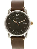  Shop Authentic Fossil Commuter Grey Dial Brown Leather Strap Watch for Men - FS5417 - Luxxuri