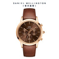  Shop Authentic Daniel Wellington Iconic Chronograph St Mawes Brown Dial Brown Leather Strap Watch For Men - DW00100640 - Luxxuri