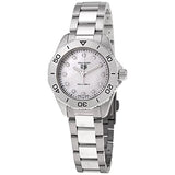  Shop Authentic Tag Heuer Aquaracer Professional 200 Quartz Diamond Mother of Pearl Dial Silver Steel Strap Watch for Women - WBP1416.BA0622 - Luxxuri