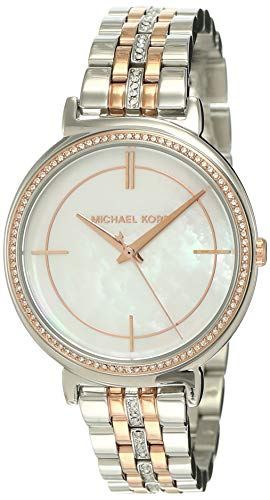  Shop Authentic Michael Kors Cinthia Mother of Pearl Dial Two Tone Steel Strap Watch For Women - MK3831 - Luxxuri